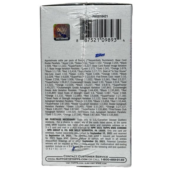 2021 Topps Chrome WWE Blaster Box Factory Sealed | Trading Cards Sasha Banks - Picture 4 of 6